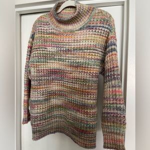 TOPSHOP | Space dye chunky turtleneck sweater | size Small